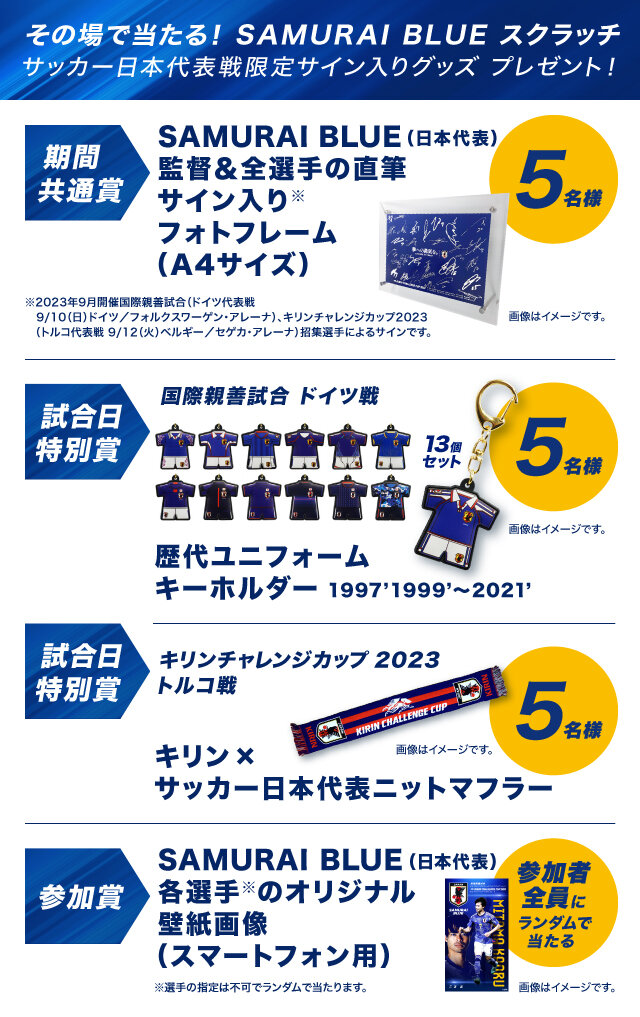 SAMURAI BLUE オフィシャルプログラム（2023年9月12日 キリン