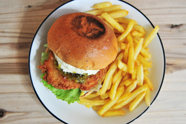 チキンバーガーセット